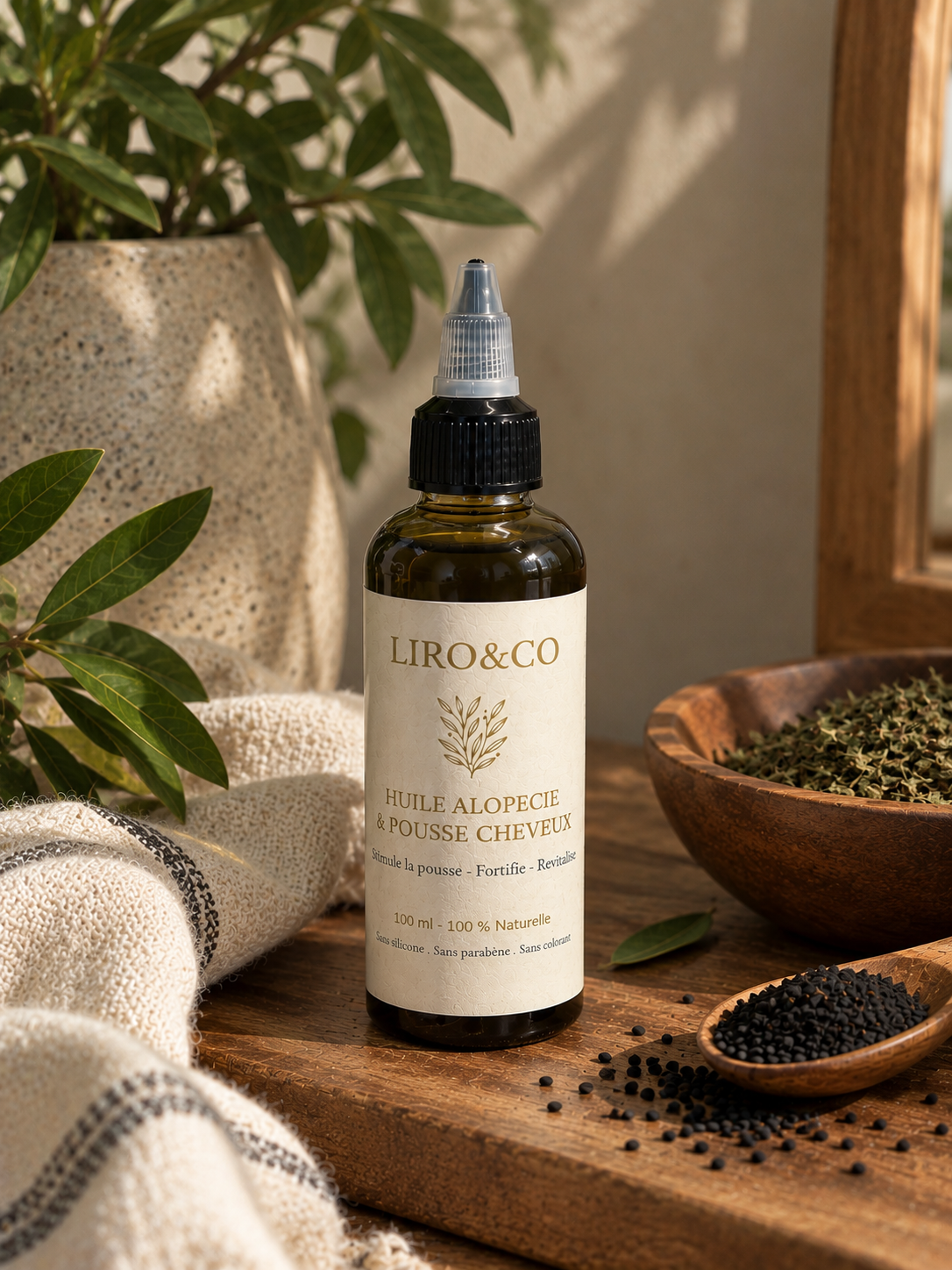 Huile alopécie & pousse cheveux - 100 ml